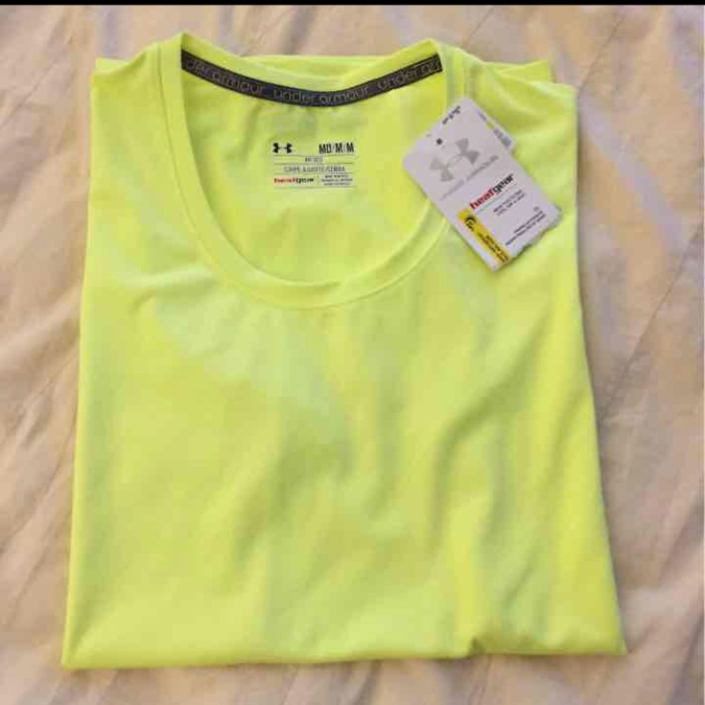 Under Armour Dryfit Top Neon Yellow